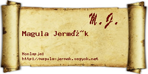 Magula Jermák névjegykártya